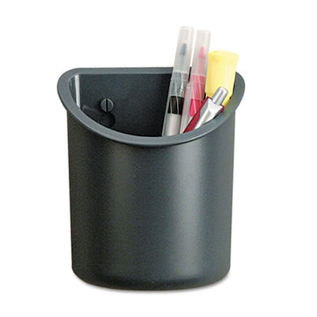 Coolcrafts Recycled Plastic Cubicle Pencil Cup; 4.25 x 2.5 x 5; Charcoal CO883740